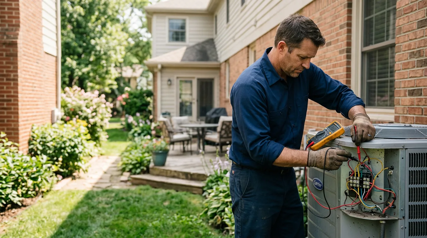 HVAC technician working near Port Arthur, TX